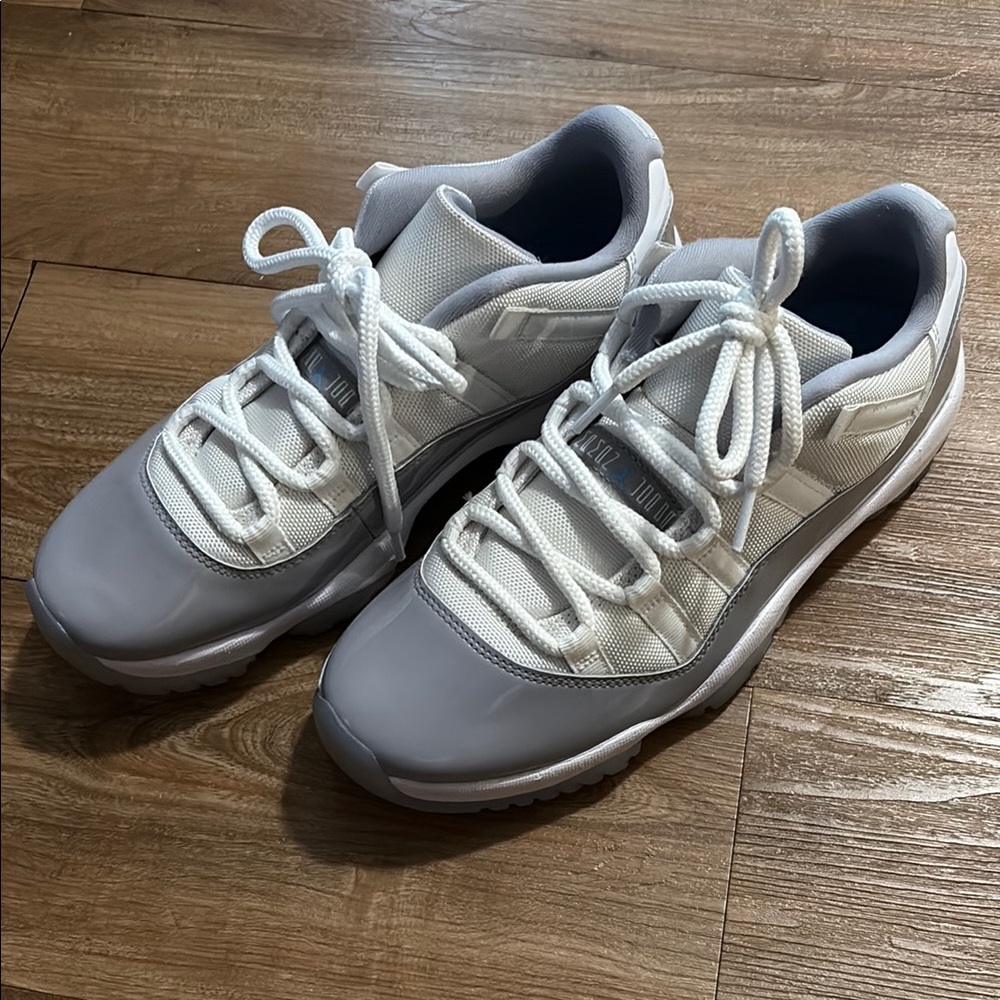 Men's Gray and White Athletic Shoes